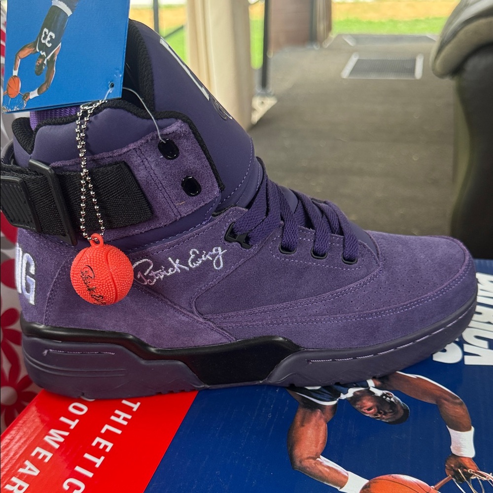 Purple High-Top Sneakers